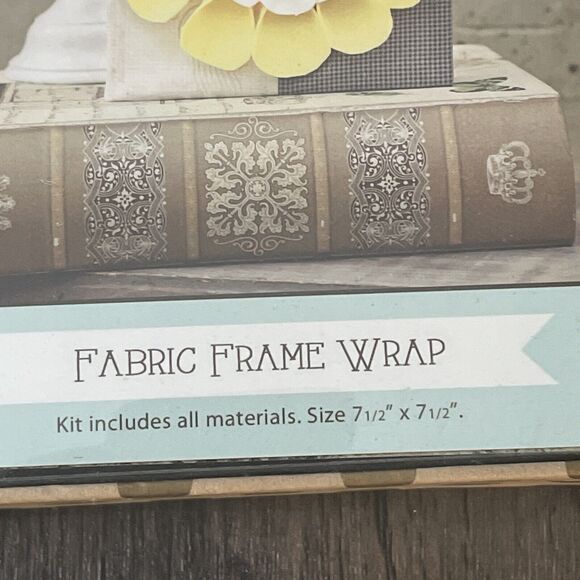 ADORNit Fabric Wrap Frame Kit - Cut & Sew Fabric Art Project - Finished size 8" - Picture 4 of 10